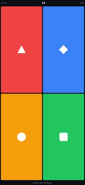 QuizKeepers player answer screen