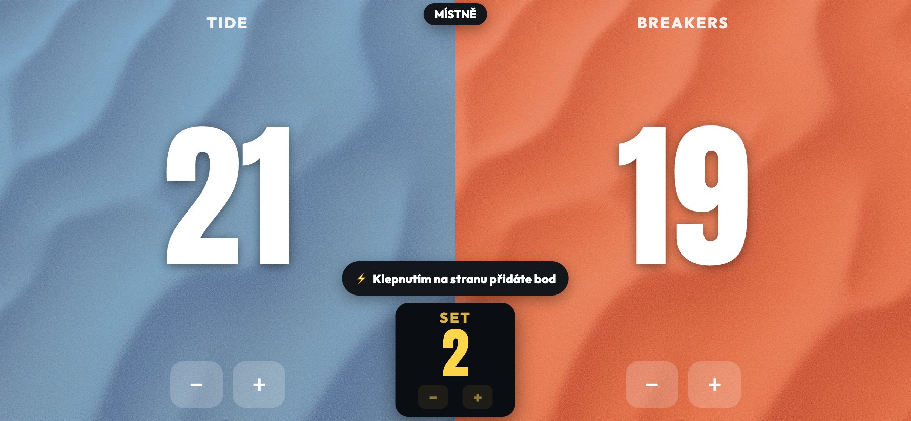 Styl Pláž, sluncem vybělené dřevo, ScoreKeepers Pro
