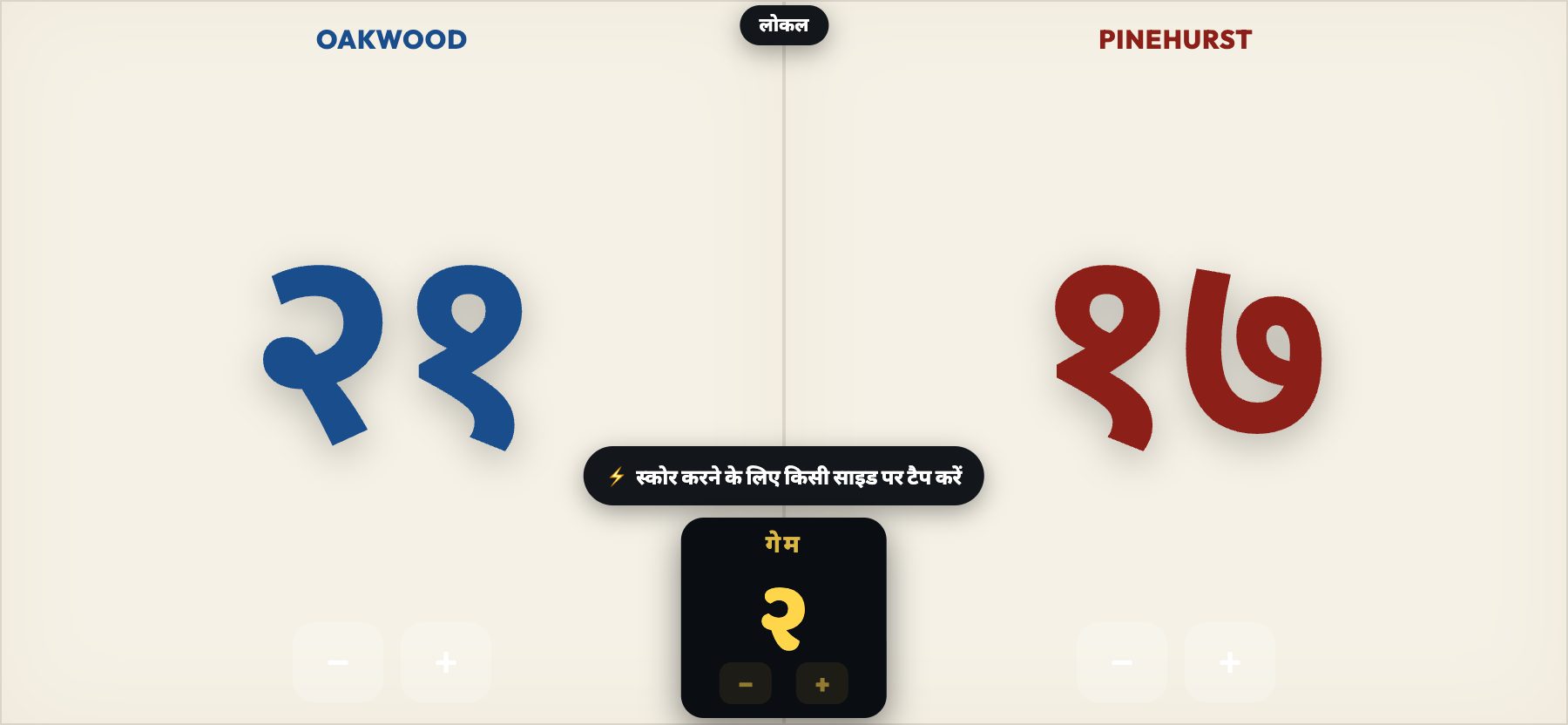 पेपर स्टाइल, प्रिंटेड स्कोरबोर्ड