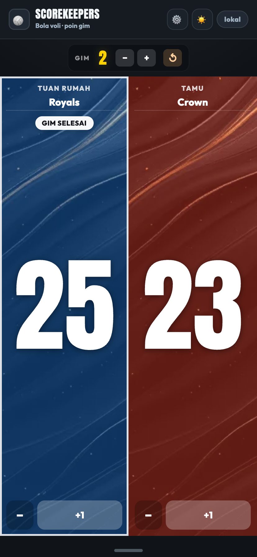 Gaya Emas, logam disikat, ScoreKeepers Pro