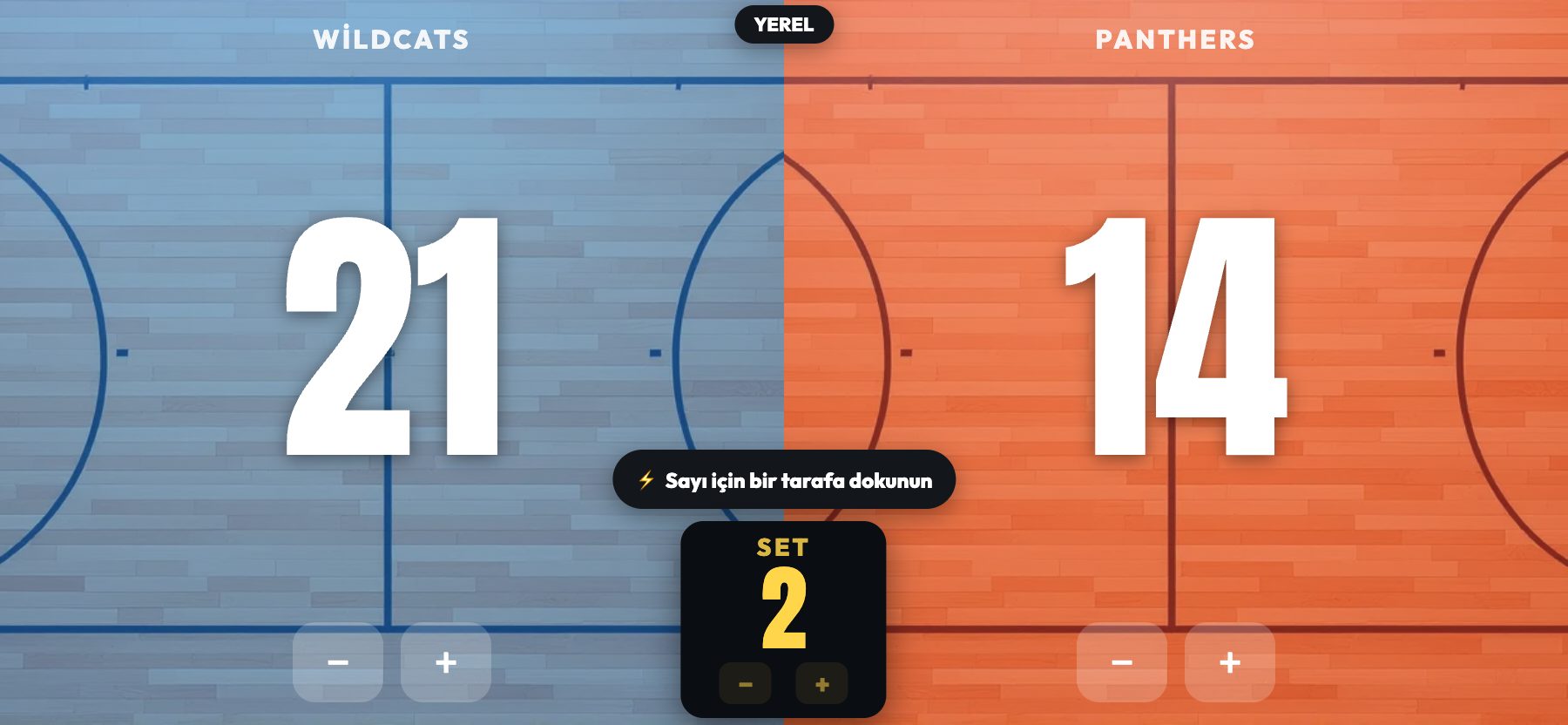 Saha teması, parke doku, ScoreKeepers Pro