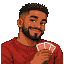 Pixel portrait of Andre