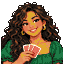 Pixel portrait of Lucia