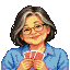 Pixel portrait of Mei