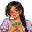 Pixel portrait of Priya