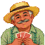 Pixel portrait of Rafael