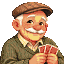 Pixel portrait of Walt