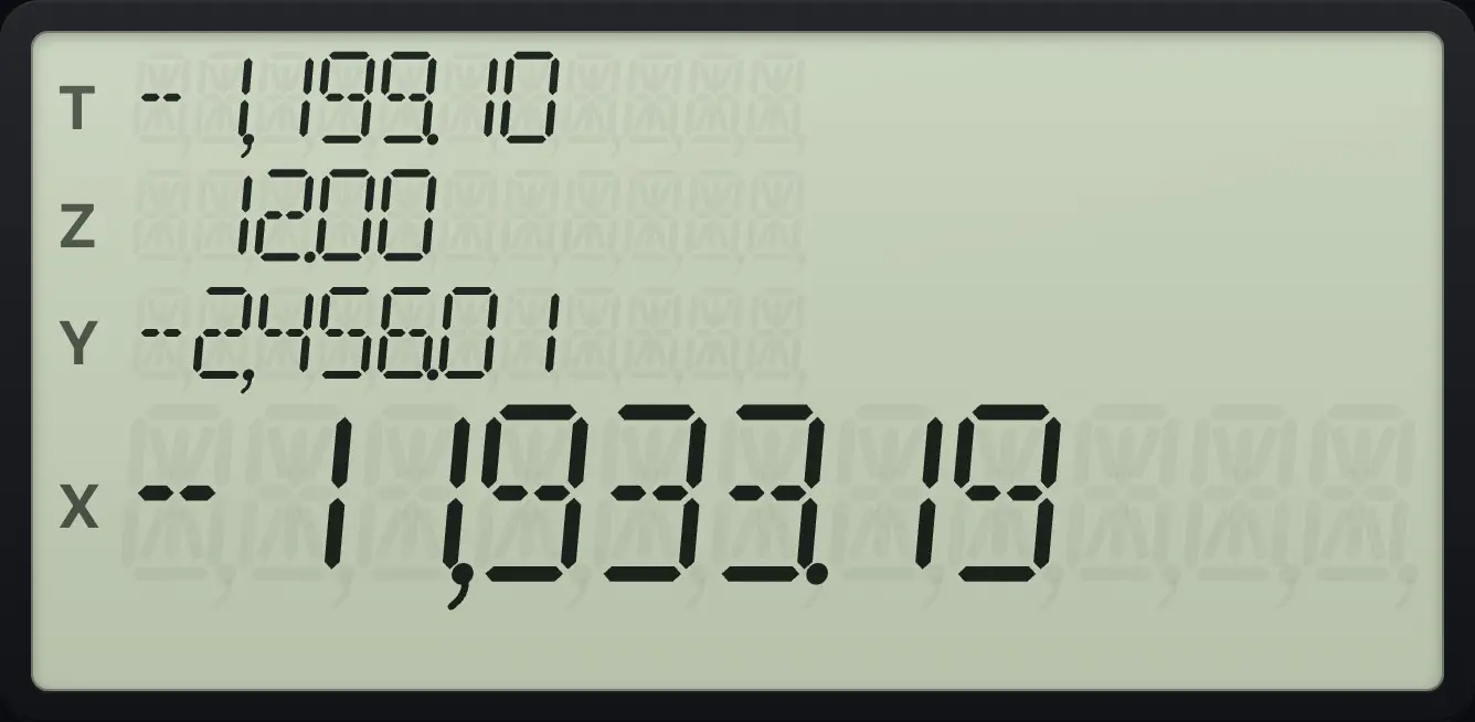After step 2: Key in 12 and press f, AMORT. The display shows: -1,199.10 / 12.00 / -2,456.01 / -11,933.19.