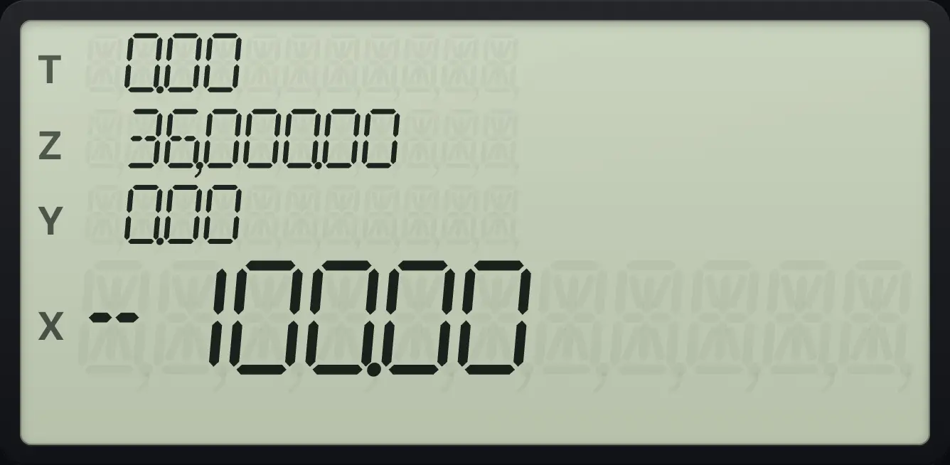 Result of the example "Interest-free loan" The display shows:  0.00 /  36,000.00 /  0.00 / -100.00.