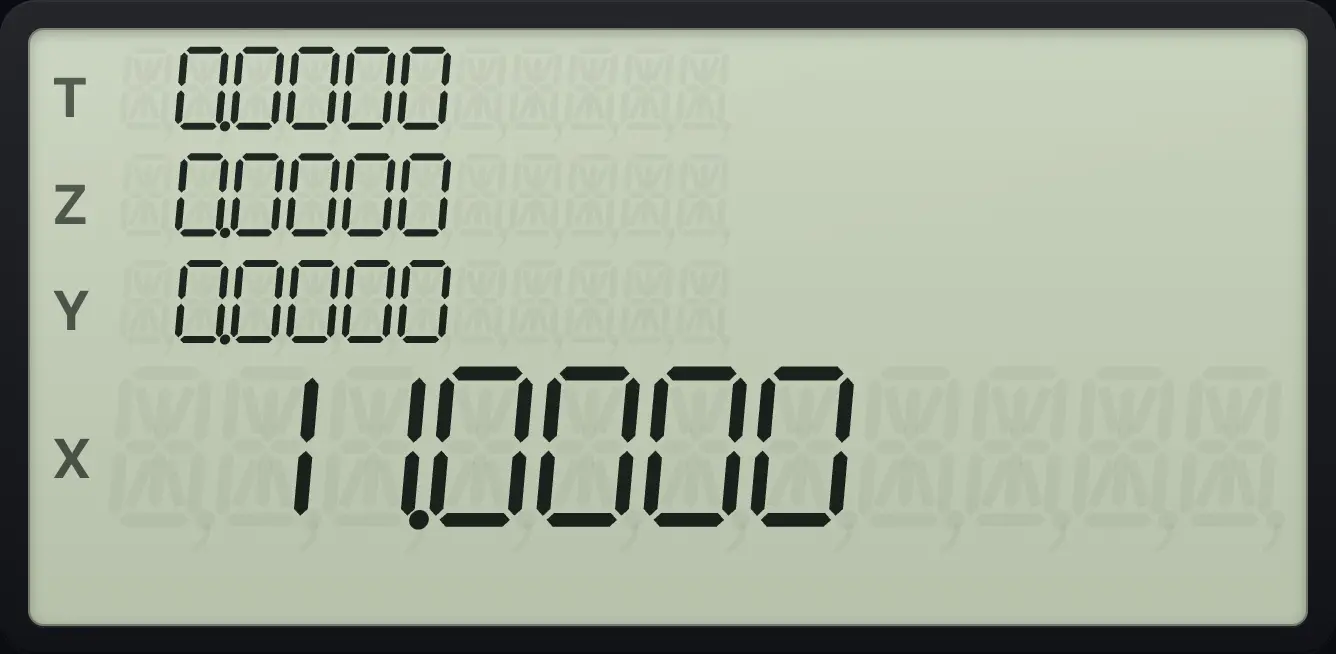Result of the example "Reuse a number: 5 + 3 and then 3 more" The display shows: 0.0000 / 0.0000 / 0.0000 / 11.0000.