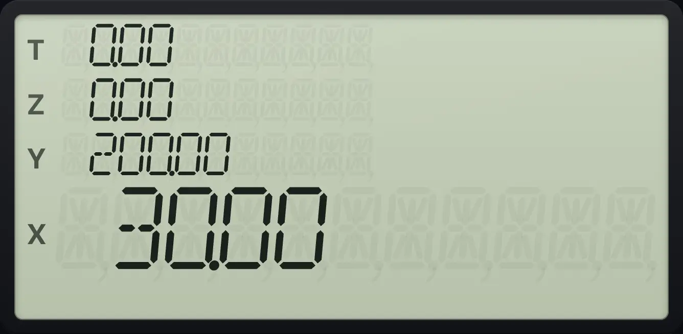Result of the example "Find 15% of 200" The display shows:  0.00 /  0.00 /  200.00 /  30.00.