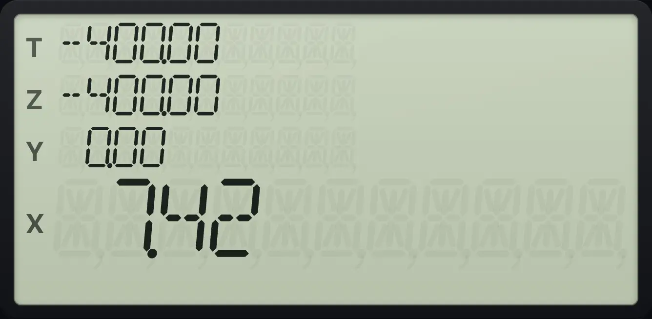 Result of the example "The same rate as an annual rate" The display shows: -400.00 / -400.00 /  0.00 /  7.42.