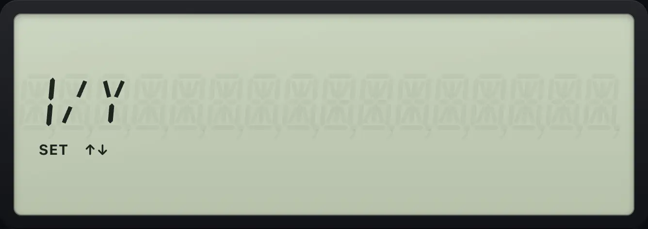 Result of the example "Coupon frequency" The display shows: 1/Y.
